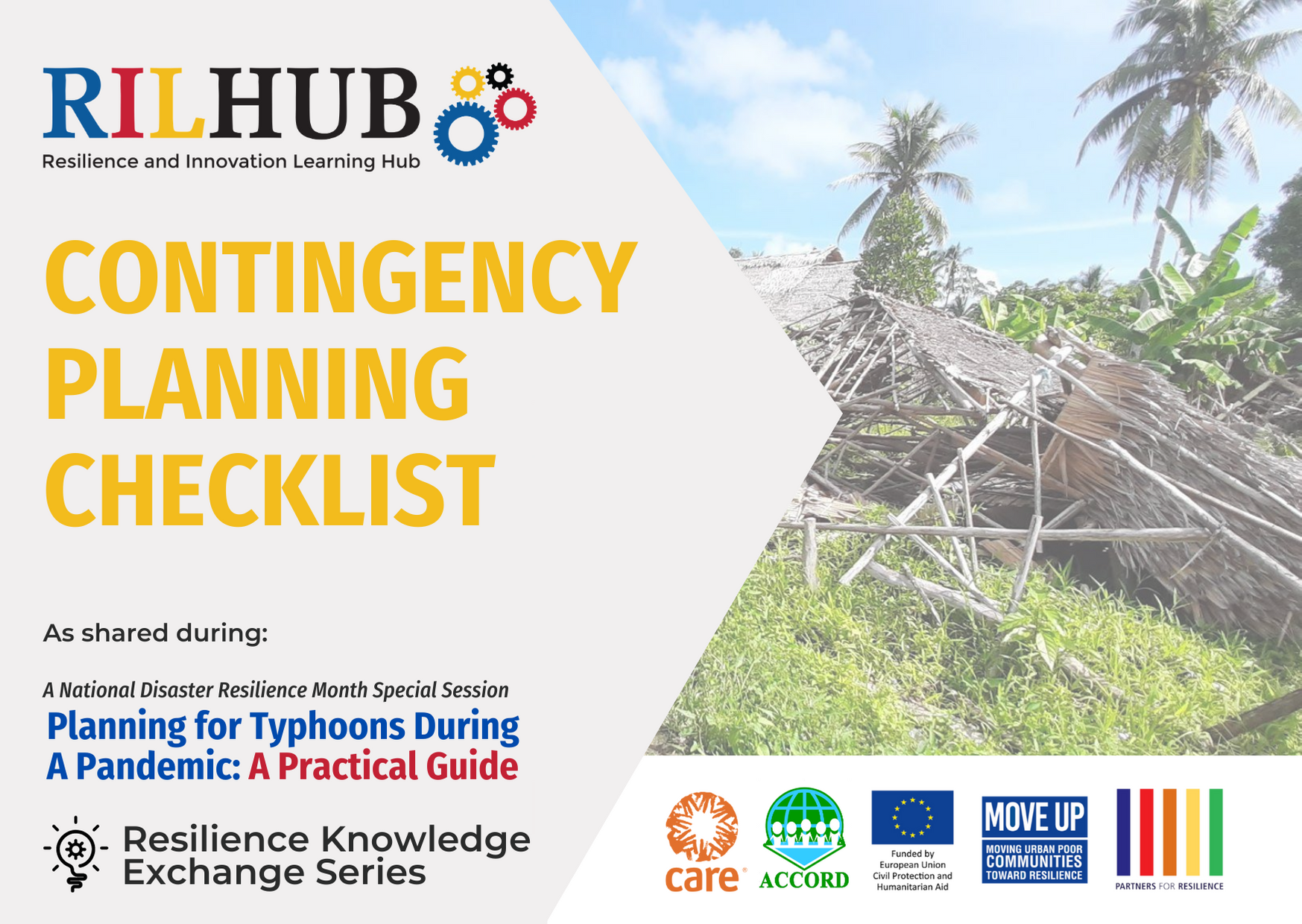 Resilience Knowledge Exchange Series (Special NDRM Session): Contingency Planning Checklist