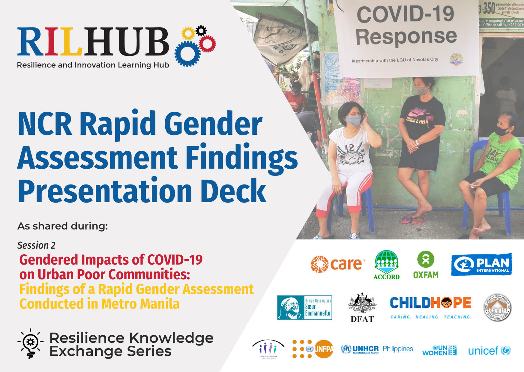Resilience Knowledge Exchange Series Session 2: NCR Rapid Gender Assessment Findings Presentation Deck