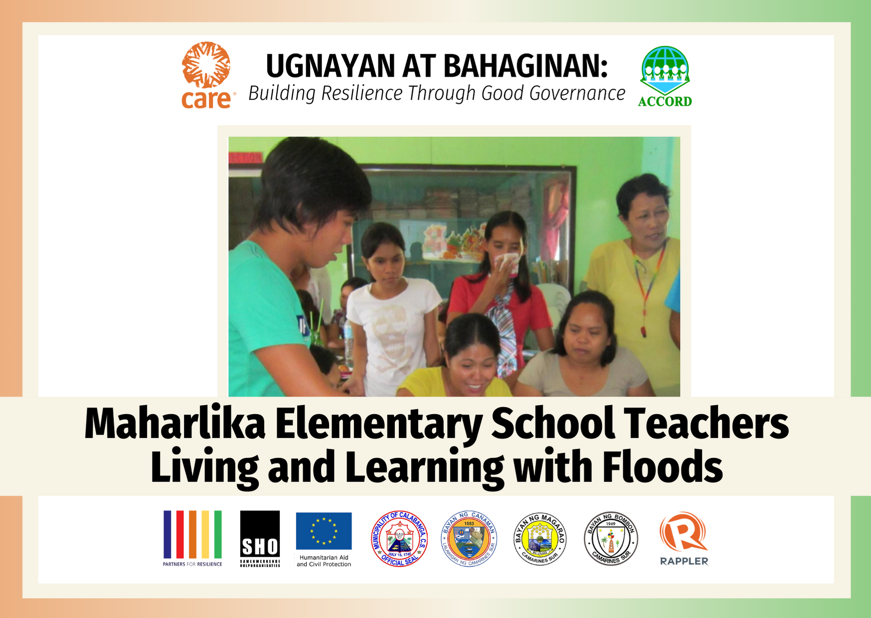 Ugnayan at Bahaginan | Maharlika Elementary School Teachers Living and Learning with Floods