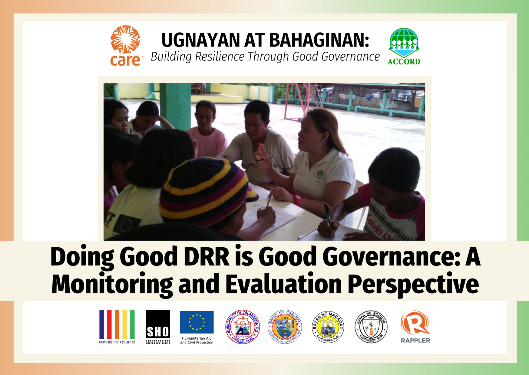 Ugnayan at Bahaginan | Doing Good DRR is Good Governance: A Monitoring and Evaluation Perspective