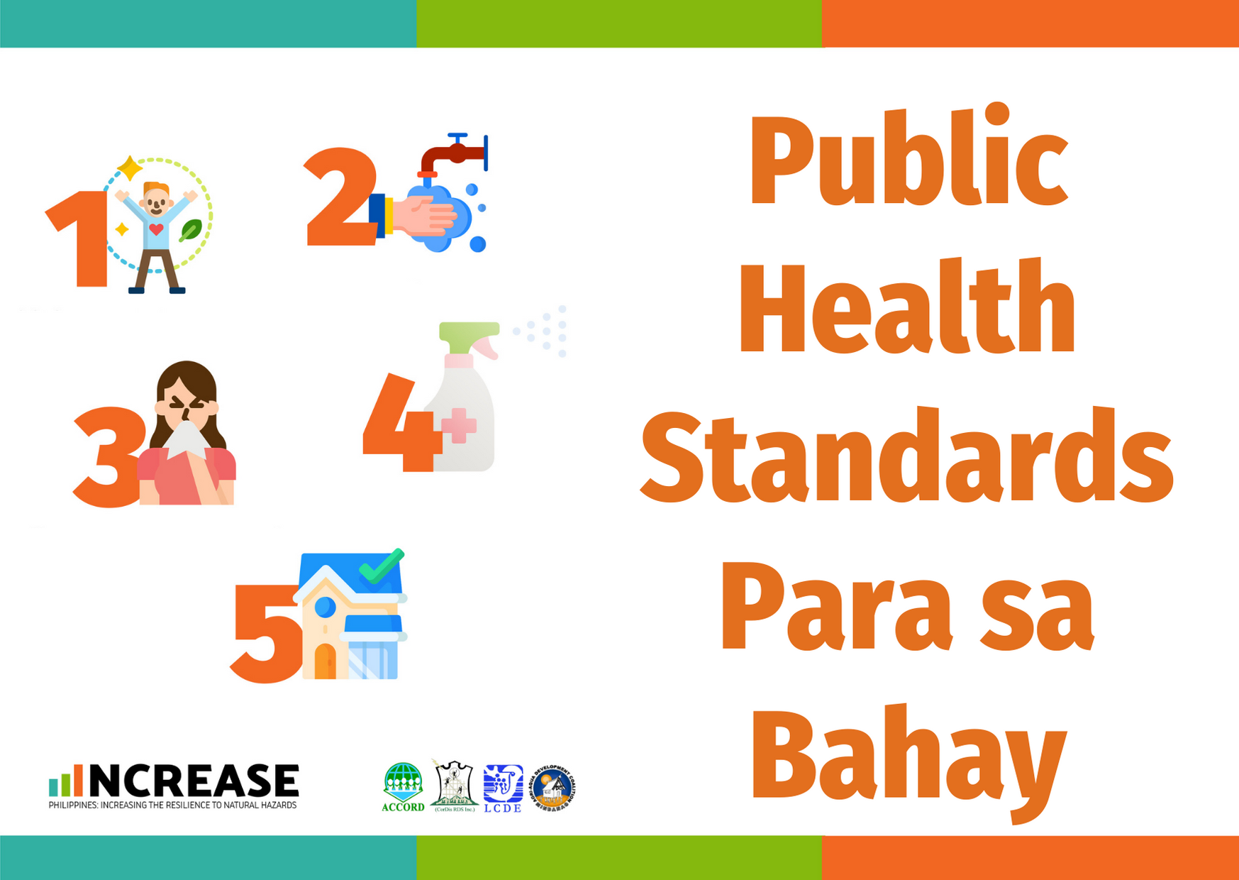 POSTER: Public Health Standards Para sa Bahay