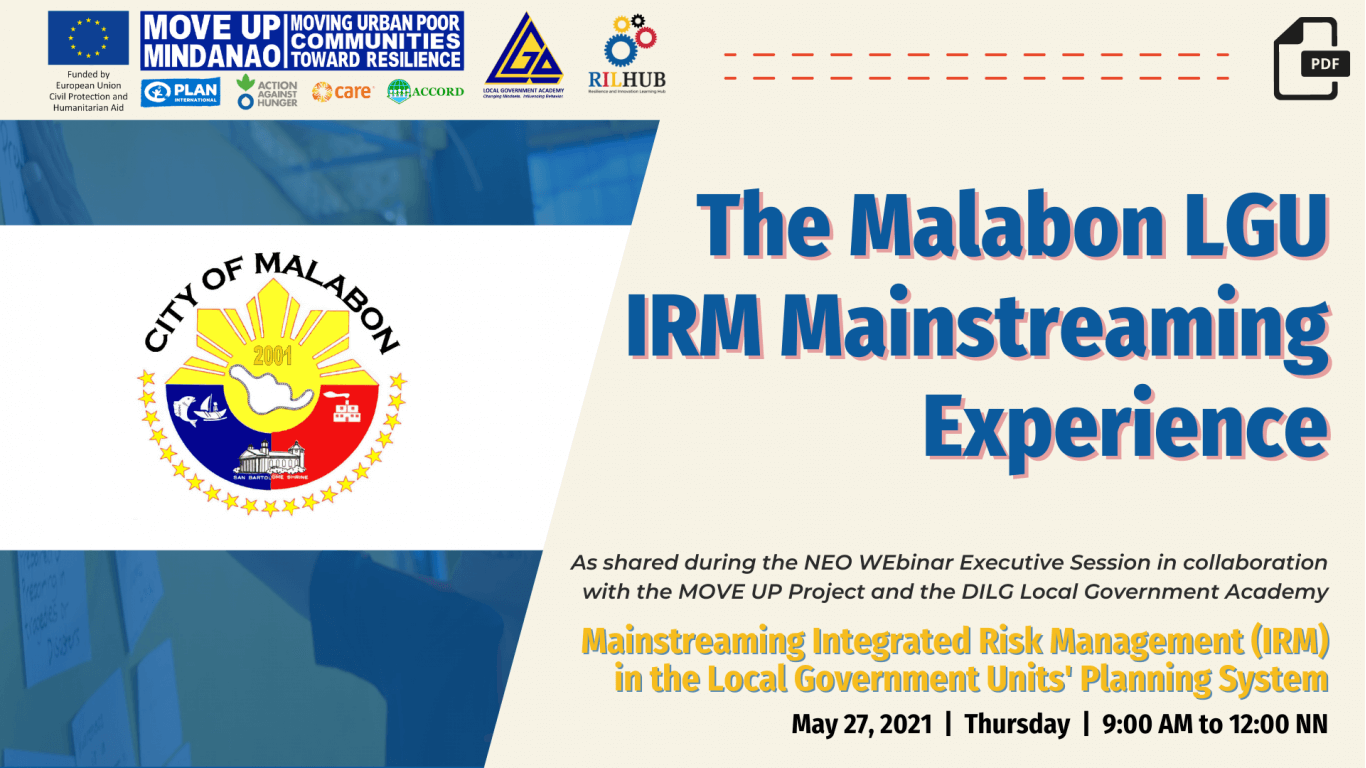 MOVE UP – DILG LGA Executive Webinars (Part 1): The Malabon LGU IRM Mainstreaming Experience