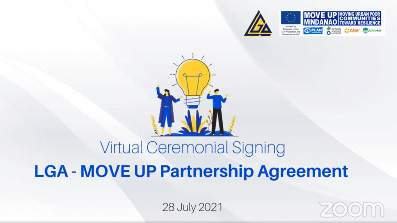 The MOVE UP 4 Project Consortium and the DILG Local Government Academy (LGA) Formalized Partnership for Collaborations to Enhance CCA and DRRM Efforts