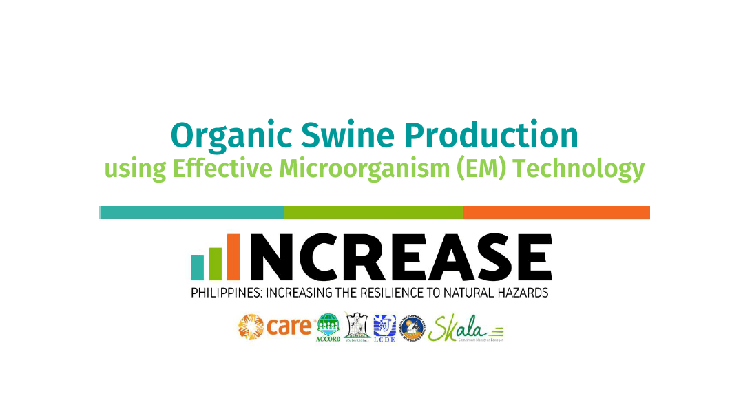 Organic Swine Production using Effective Microorganism Technology