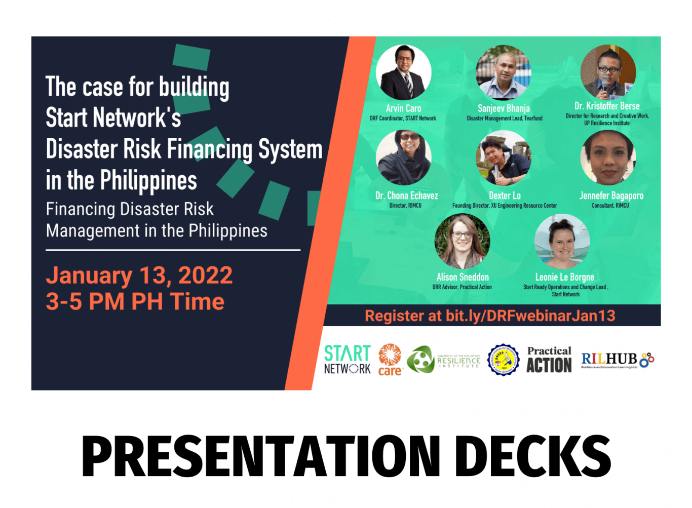 The Case for Building Start Network’s Disaster Risk Financing (DRF) System in the Philippines: Webinar Presentation Decks